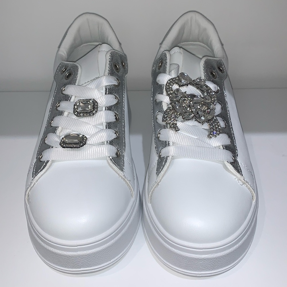 SILVER GEM STONE SNEAKERS